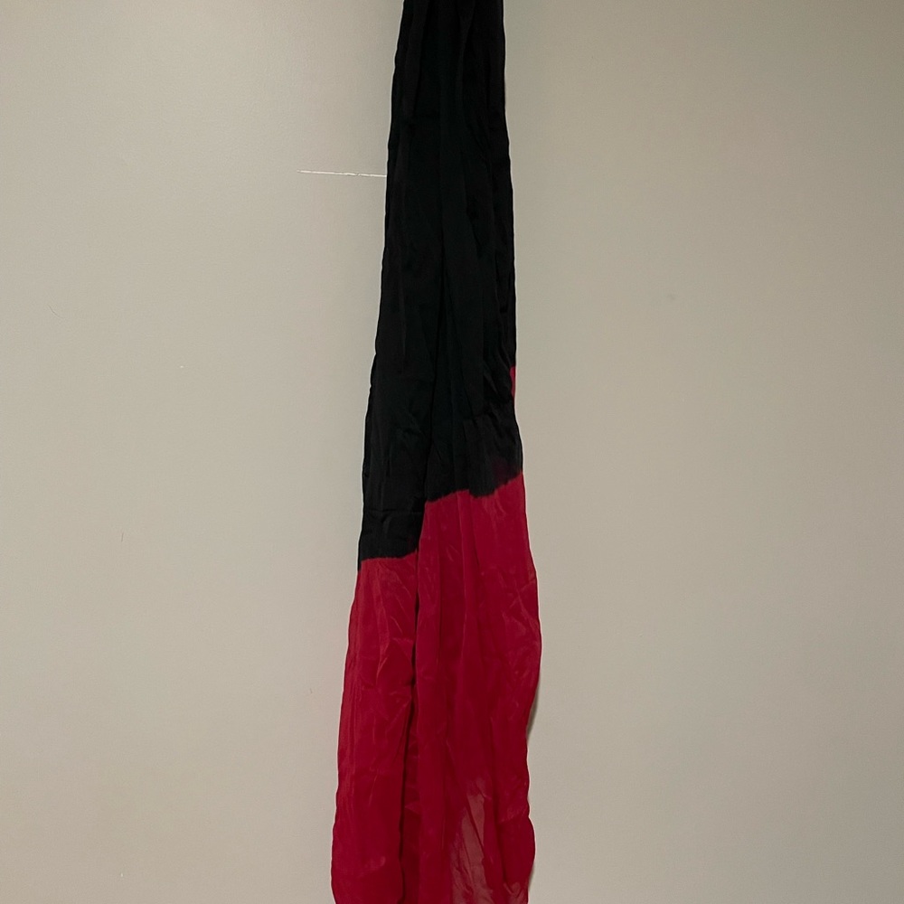 Magenta pink and black scarf